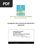 Investigación Sobre El Proceso de Importación y Exportación