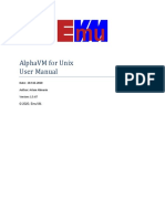 Alphavm For Unix User Manual: Date: 28-Feb-2020 Author: Artem Alimarin © 2020, Emuvm