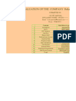 DCF & Relative Valuation of Reliance Energy