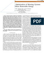 Multi-Objective Optimization of Mooring Systems For Offshore Renewable Energy