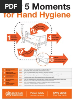 Your 5 Moments For Hand Hygiene Poster