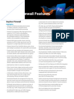 Sophos Firewall Features