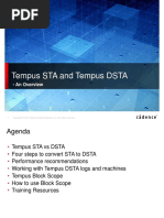 Tempus STA and Tempus DSTA: - An Overview