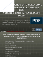 O-Cell® Load Testing For Drilled Shafts and Acip Piles