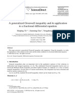 A Generalized Gronwall Inequality and Its Application To A Fractional Differential Equations, Haiping, Ye Jianming Gao, Yongshing Ding, 2006