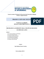 Ensayo de La Expresión Oral Con Niños de 5 Años en Pampamarca