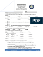 Diagnostic Test in Mapeh With Key & Tos