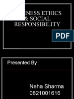 Business Ethics & Social Responsibility