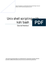 Unix Shell Scripting With Ksh/Bash