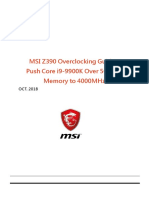 MSI Z390 Overclocking Guide