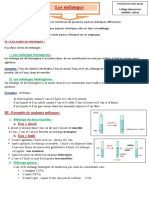 Les Melanges Resume de Cours 1