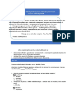 Unit 1 An Overview of Strategic Management and Analysis, The Product Lifecycle, and Strategic Drift