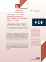 Algunas Características Del Contexto Ambiental Del Colegio Tabora para Proyectar La Formación Ecociudadana de Estudiantes de Grado Quinto