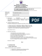 Tle TVL Shielded Metal Arc Welding Nci Activity Sheet No. 1