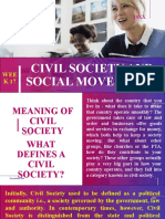 Civil Society and Social Movements