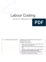 Labour Costing: Calculation of Wages & Bonuses