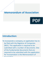 Memorandum of Association