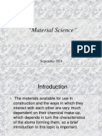 Material Science: September 2016