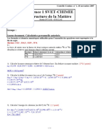 Controle Structure de La Matiere - 2007 Corrige