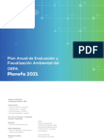 Plan Anual de Evaluación y Fiscalización Ambiental Planefa 2021