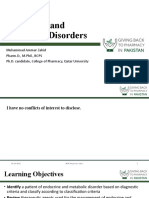 Endocrine and Metabolic Disorders