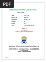 M.Tech I Yr II Sem ES Lab Manual