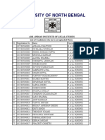 University of North Bengal: (102) Indian Institute of Legal Studies List of Candidates Who Have Not Uploaded Photo