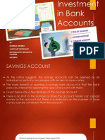 Investing in Bank Accounts