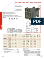 THREE-POLE CONTACTORS Series HR33-HR55 Up To 30 KW: Control Coil Codes (IH25) F G D U X C W B Z