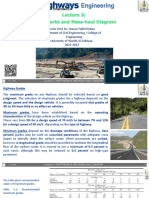 Lecture 3 (Earth Work and Mass Haul Diagram)