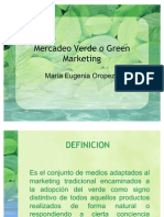 Mercadeo Verde o Green Marketing