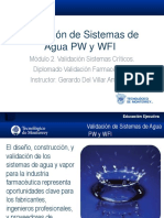 Validación de Sistemas de Agua PW y WFI 2do Semestre.