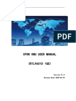 RTL9601D Xpon Onu User Manual