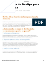 Beneficios DevOps Empresa