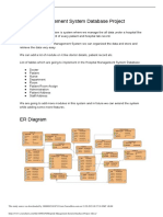 Hospital Management System Database Project 1