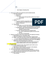 Biology Notes: Unit 1 Chapter 2: Chemistry of Life