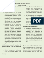 Entrepreneurial Mind Chapter 1-2: Beliefs and Assumptions That Empower Entrepreneurs 1. The Sky Is The Limit