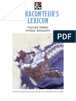 Raconteur'S Lexicon: Volume Three: World-Building