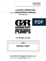 Installation, Operation, and Maintenance Manual: Pa Series Pump