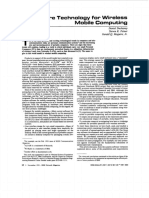 Software Technology For Wireless Mobile Computing: Daniel Duchamp Steven K. Feiner Gerald Maguire, JR