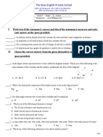 Grade 9 Wrok Sheet 2