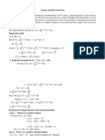 Beta Gamma Functions