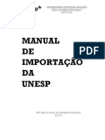 Manual Importação