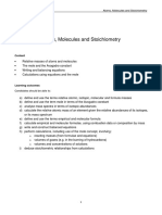 Chapter 1 Atoms, Moles and Stoichiometry (Edited)