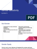 Gender Sensitivity: by Group 5