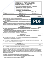 Udgam School For Children: PERIODIC TEST - 3 (2021-22)