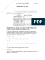 Lab 2: 16/32-Bit ALU Synopsis: Dguo@cs - Ucr.edu