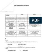 THE ACTIVE and PASSIVE VOICE NOTES