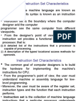 (I) A Detailed List of The Instructions That A Processor Is Capable of Processing. Operands