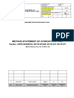 Method Statement of Hydrostatic Test: Tag Nos.: 640TK-002A/B/C/D, 640 TK-001A/B, 630 TK-016, 630 TK-017